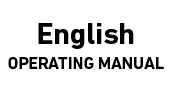 ENGLISH OPERARING MANUAL