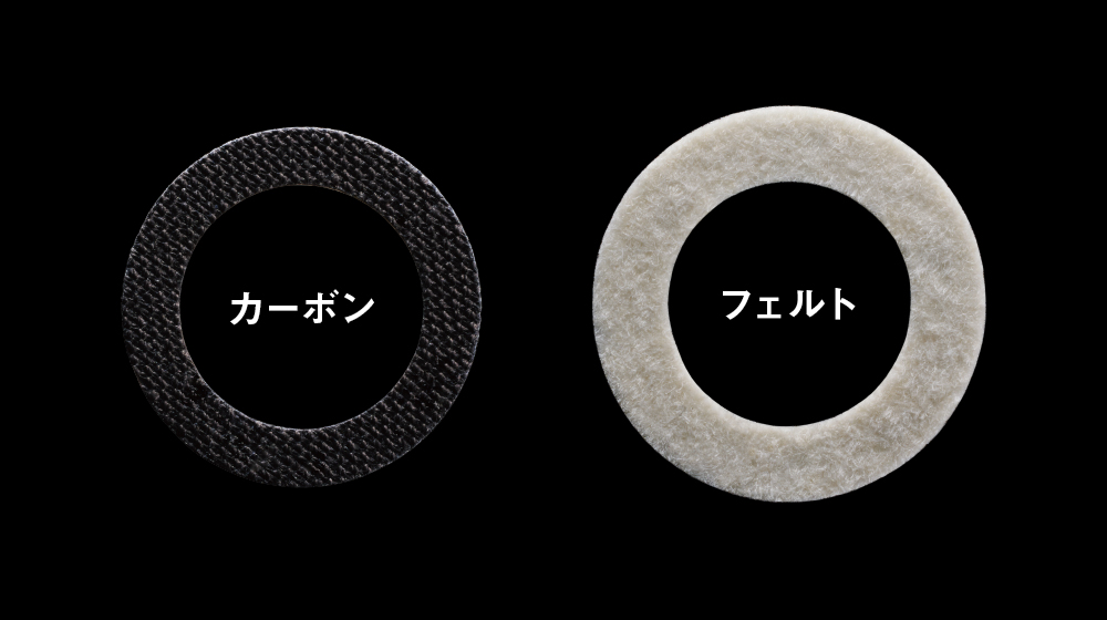 パワーモデルにはカーボンワッシャーを採用