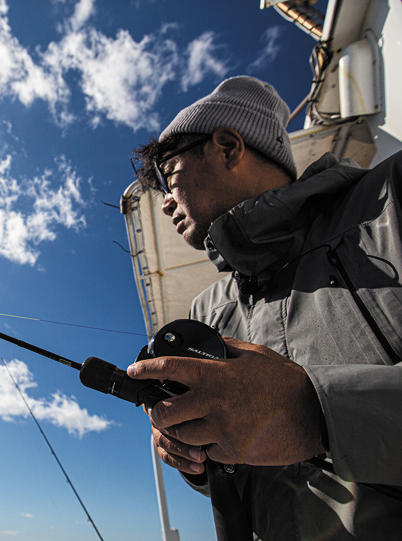 大型魚に挑戦できるパスポート BAIT JIGGING 25SALTIGA　35 清水一成