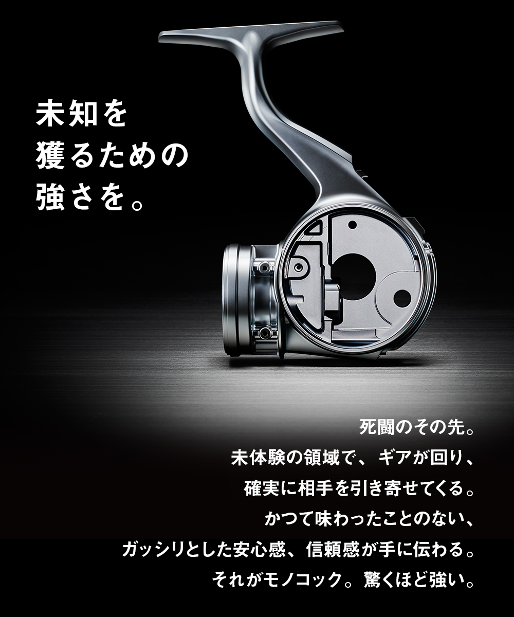 未知を獲るための強さを。MONOCOQUE BODY（モノコックボディ）