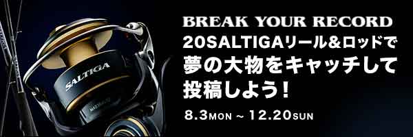 20SALTIGAリール＆ロッドで夢の大物をキャッチして投稿しよう！