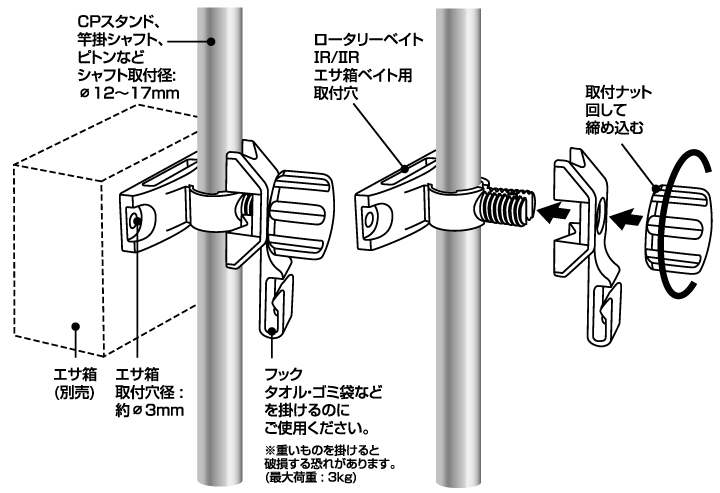 DAIWA ： CP エサ箱ホルダー - Web site