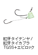 紅牙タイテンヤTGSS+エビロック／紅牙タイカブラTGSS+エビロック