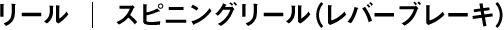スピニングリール（レバーブレーキ）