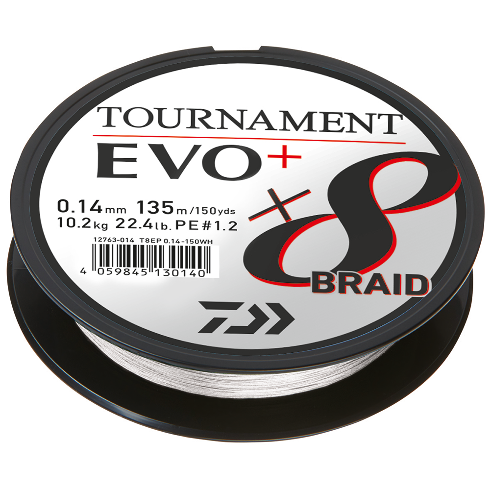 Daiwa Tournament 8 Braid Evo Braided Line Chartreuse/135m 