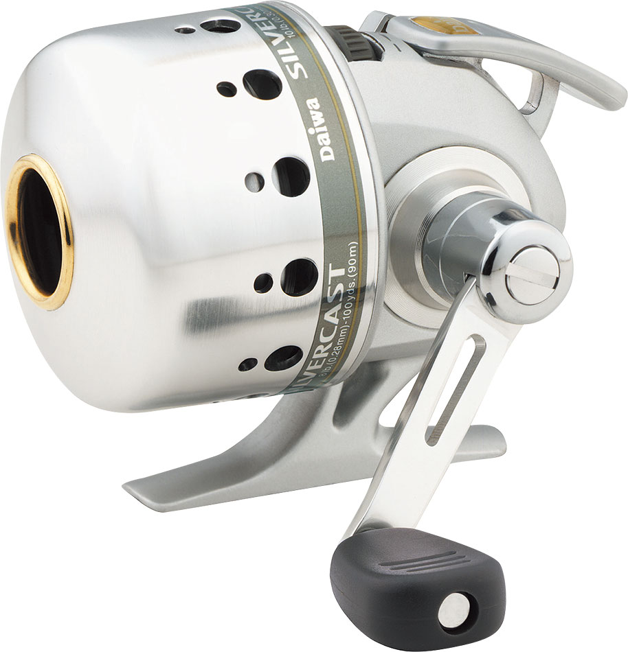 Daiwa Silvercast 120 Pre-spooled Spincast Reel, 4.3:1 Gear Ratio