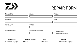 Daiwa Reel Repair Parts & Service Caution printemps BG30